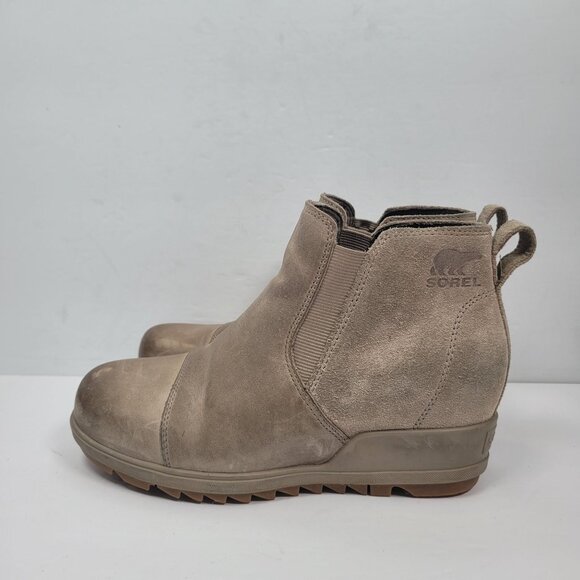 Sorel Evie Taupe Women's Pull On Boots NL3816-264 US Size 6.5 - Picture 2 of 8
